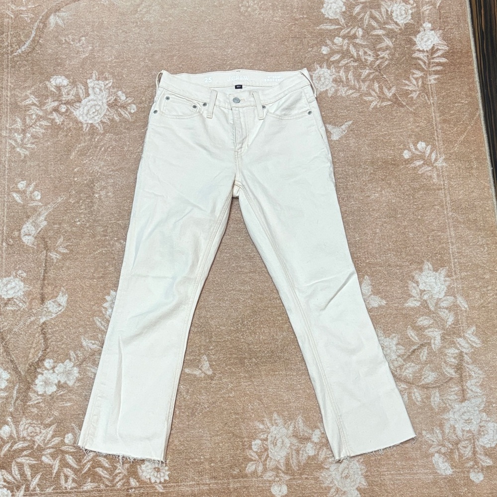 J. Crew Beige Boot Crop Jeans